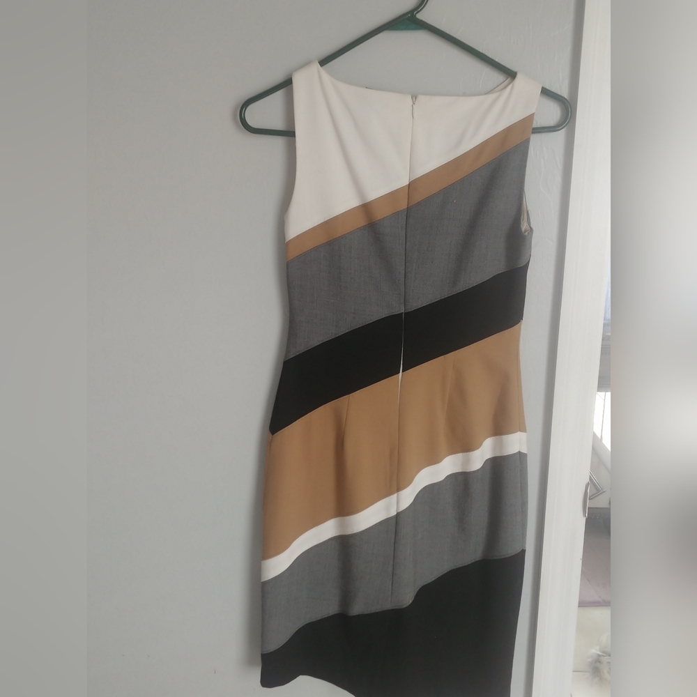 White House Black Market Striped Midi Dress Size 00 - Picture 2 of 8